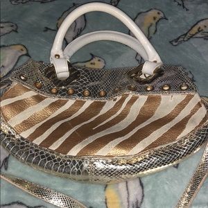 Ripani italy bag real leather gold bag